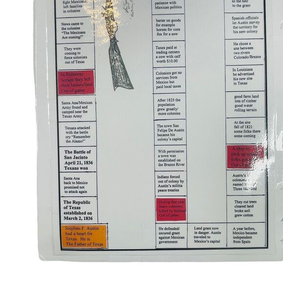 10/$25🦋 Texas Trivia Board Game - Stephen F. Austin & The Territory of Texas - Picture 12 of 16